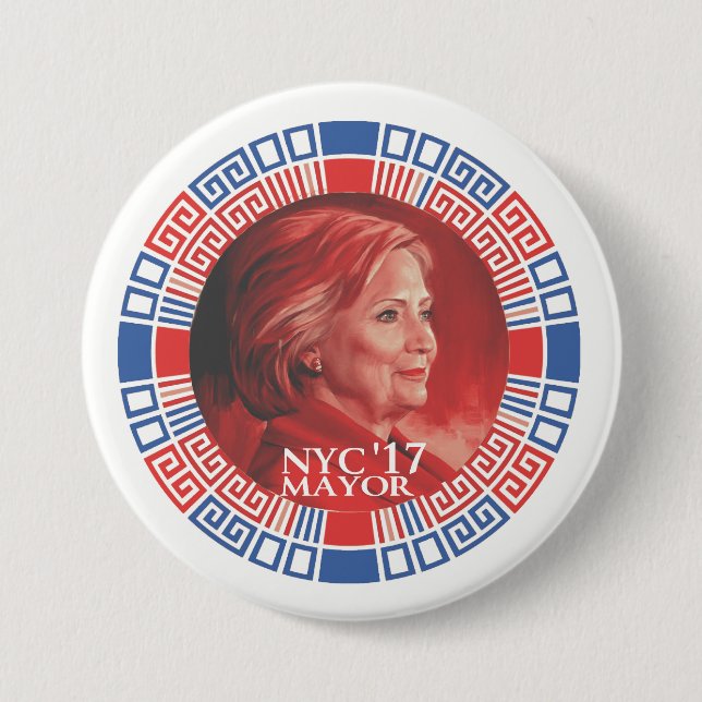 HRC for NYC 2017 Button (Front)