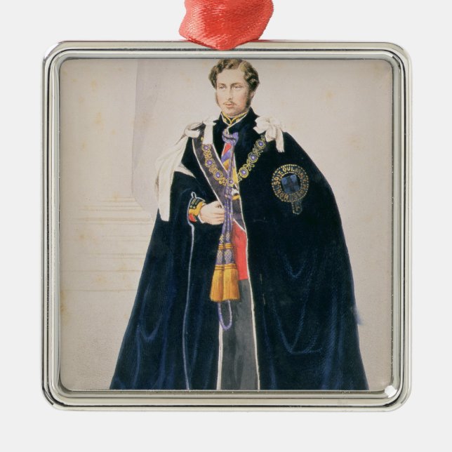 HRH Albert Edward, Prince of Wales Metal Ornament (Front)