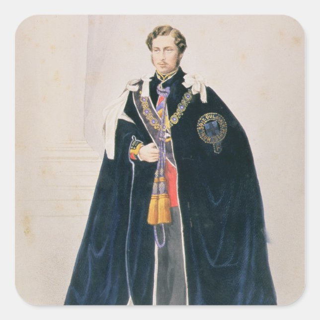 HRH Albert Edward, Prince of Wales Square Sticker (Front)