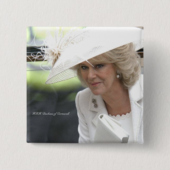 HRH Duchess of Cornwall Button (Front)