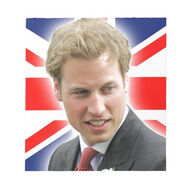 HRH Duke of Cambridge - Stunning! Notepad (Front)