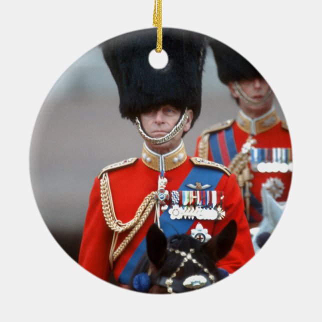 HRH Duke of Edinburgh Ceramic Ornament (Back)