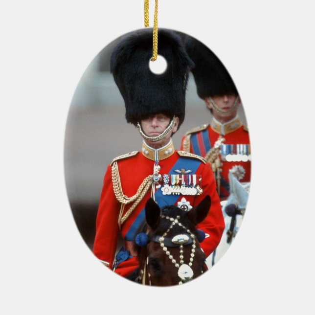 HRH Duke of Edinburgh Ceramic Ornament (Back)
