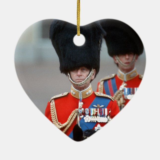 HRH Duke of Edinburgh Ceramic Ornament (Back)