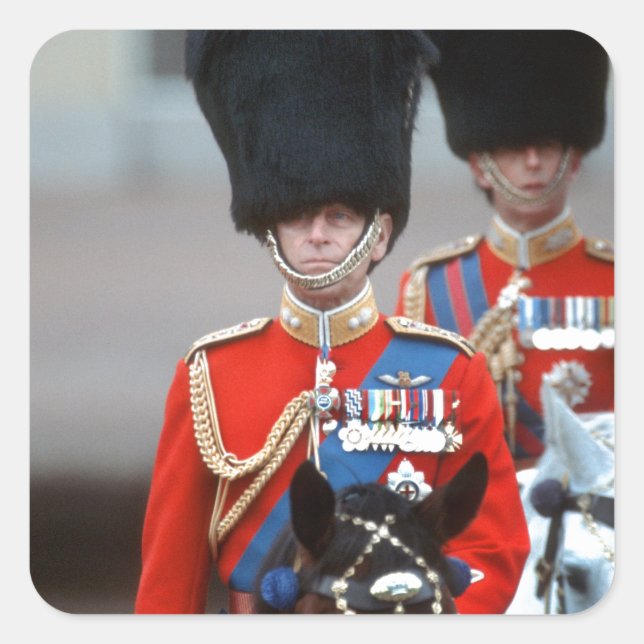 HRH Duke of Edinburgh Square Sticker (Front)