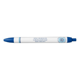 HRH King Charles III Custom Text Coronation Logo Pen
