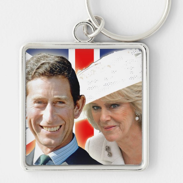 HRH Prince Charles & HRH Duchess of Cornwall Keychain (Front)