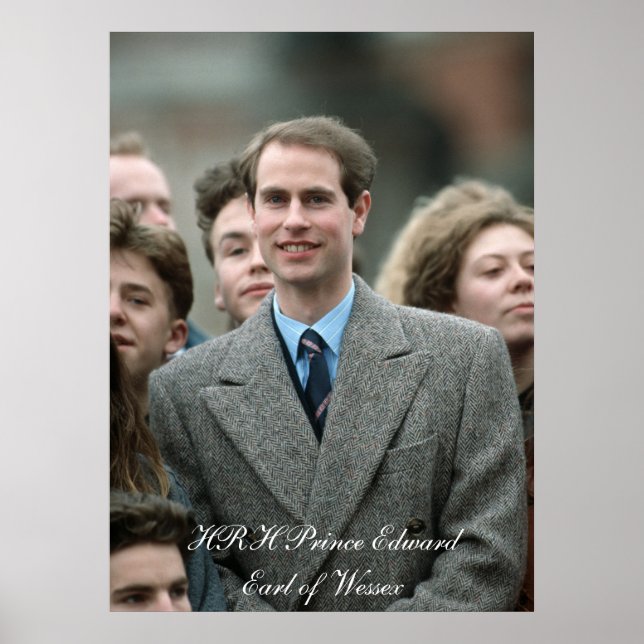 HRH Prince Edward Moscow 1989 Poster (Front)