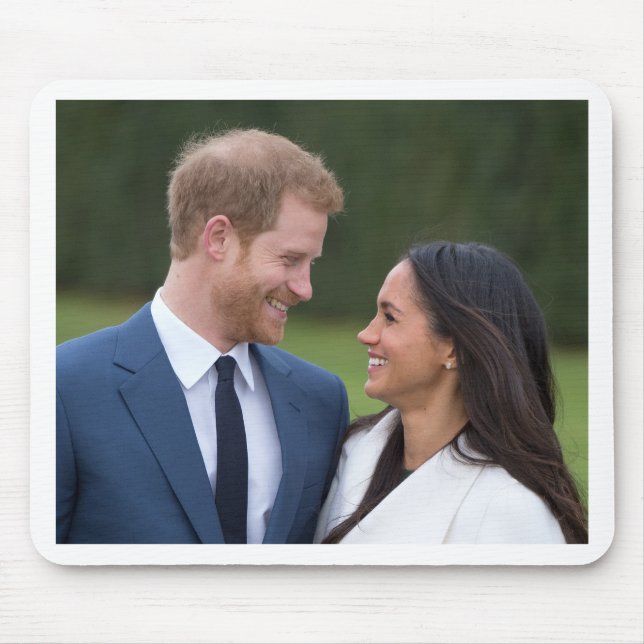 HRH Prince Harry and Meghan Markle Royal Wedding Mouse Pad (Front)