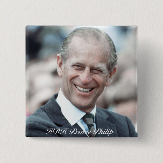HRH Prince Philip 1983 Pinback Button (Front)