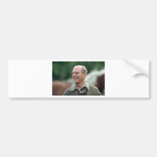 HRH Prince Philip laughing Bumper Sticker