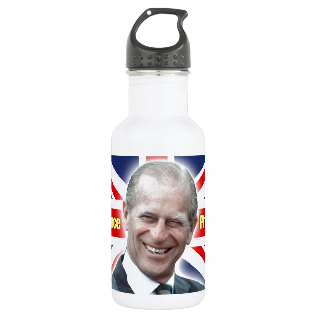HRH Prince Philip - Super! Water Bottle (Front)