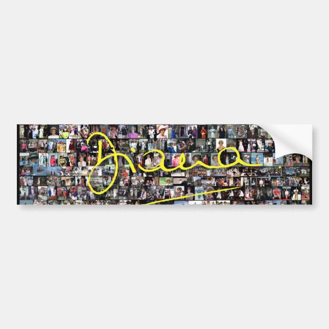 HRH Princess Diana - All the photos! Bumper Sticker (Front)