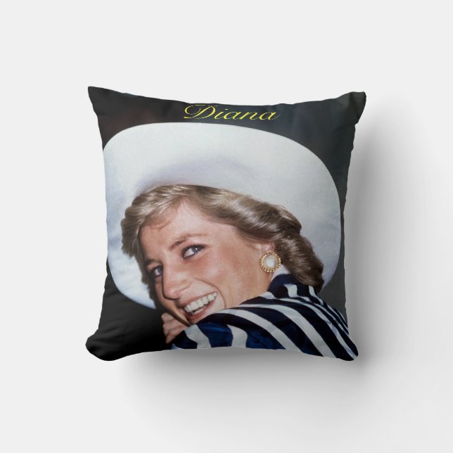 HRH Princess Diana Australia 1988 Pro Photo HD Throw Pillow (Front)