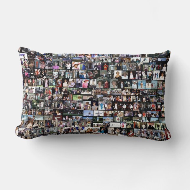 HRH Princess Diana Lumbar Pillow (Front)
