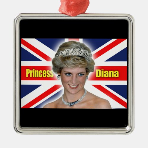HRH Princess Diana Stunning Metal Ornament