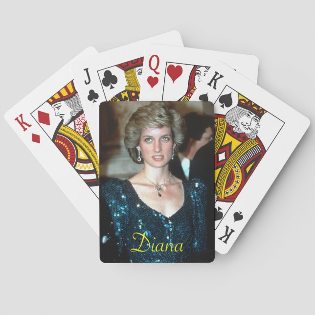 HRH Princess Diana Vienna 1986 Poker Cards (Back)