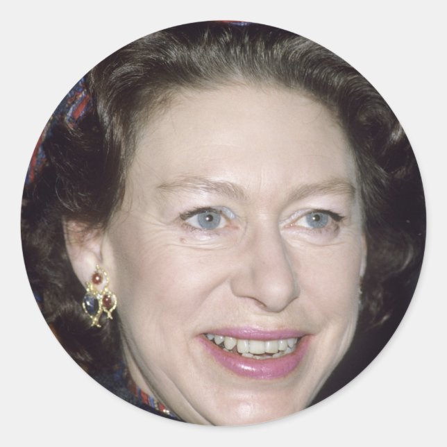 HRH Princess Margaret Classic Round Sticker (Front)