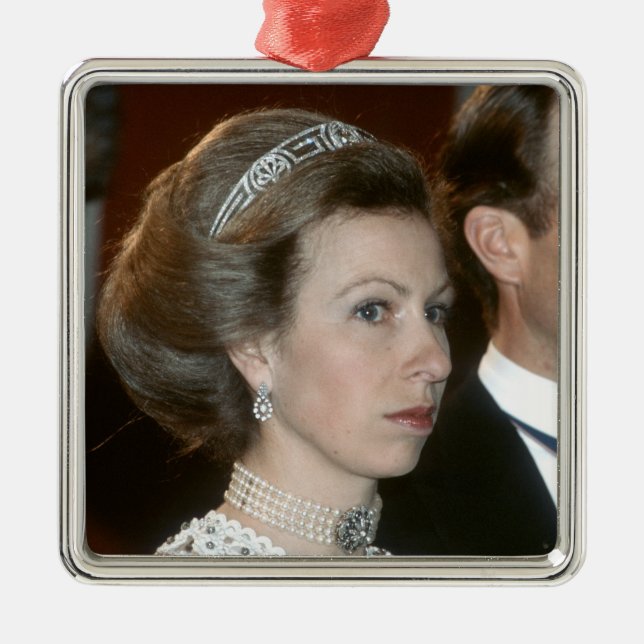 HRH Princess Royal Xmas Metal Ornament (Front)