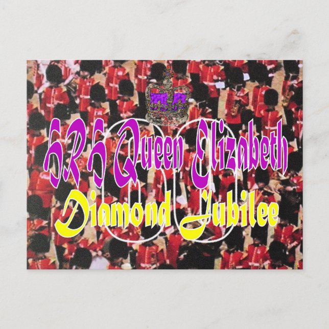 HRH Queen Elizabeth Diamond Jubilee postcard (Front)