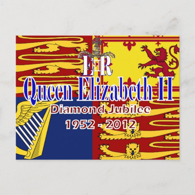 HRH Queen Elizabeth Diamond Jubilee postcard (Front)