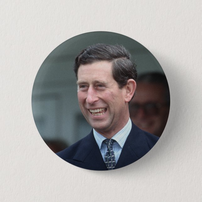 HRH The Prince of Wales Pinback Button (Front)