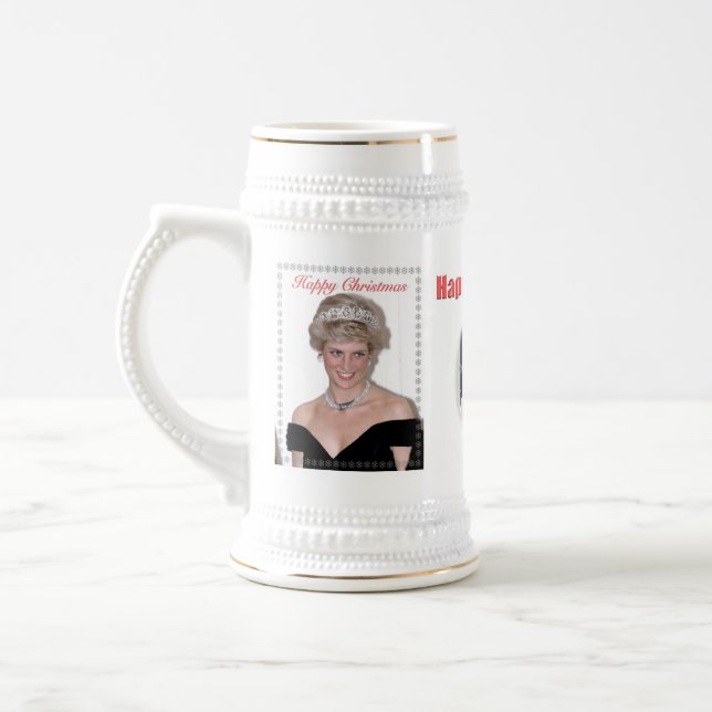 HRH The Princess of Wales Christmas Beer Stein (Left)