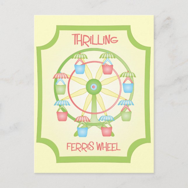 hrilling Ferris Wheel Postcard (Front)