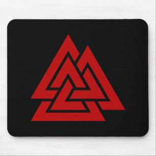 Hrungnir's Heart (red & black) Mouse Pad