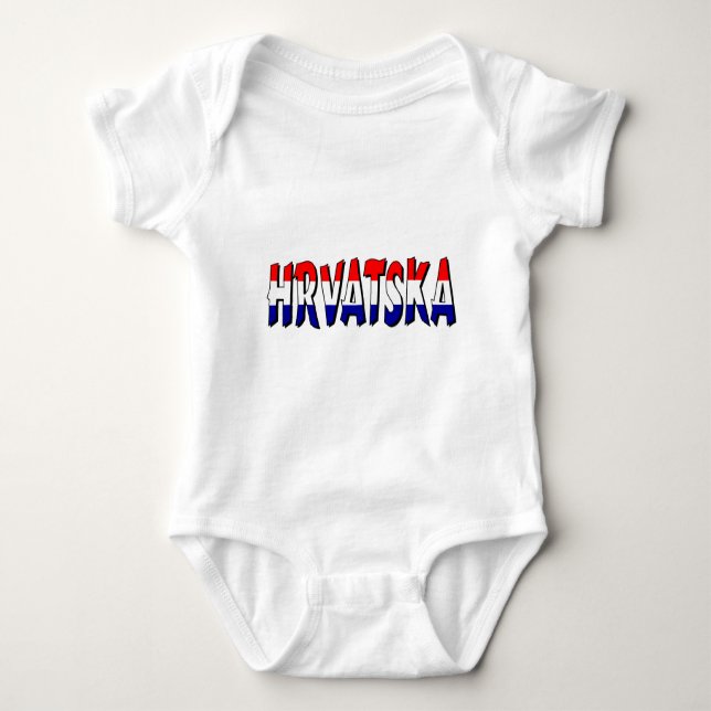 Hrvatska Baby Bodysuit (Front)