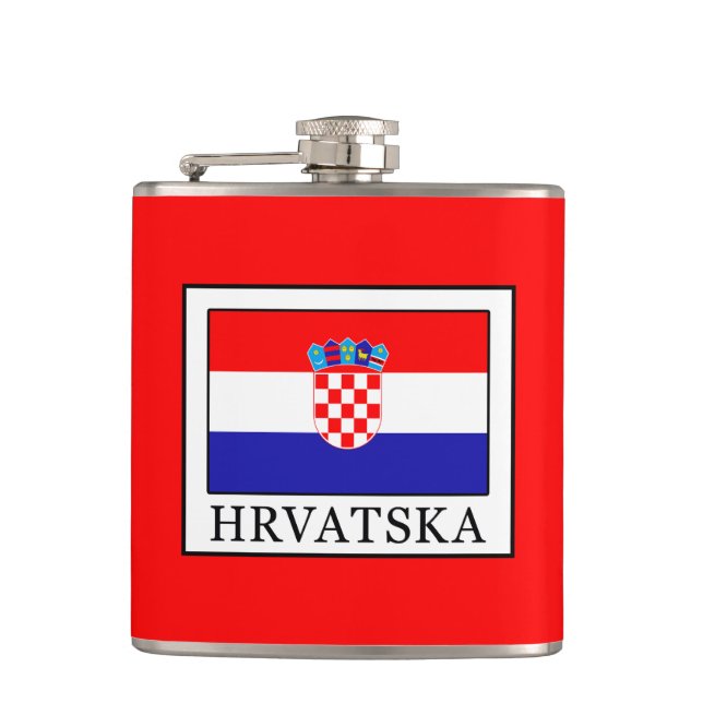 Hrvatska Hip Flask (Front)