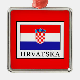 Hrvatska Metal Ornament