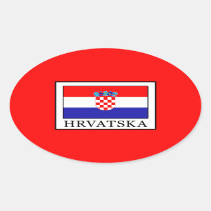Hrvatska Oval Sticker