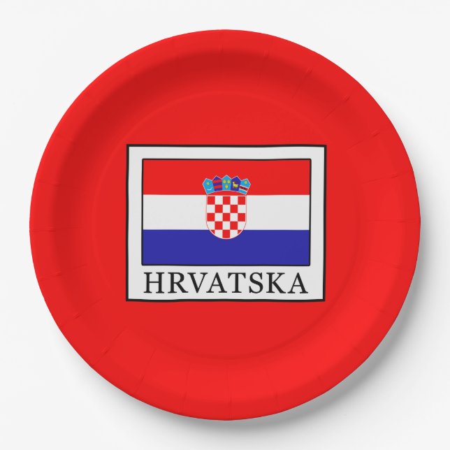 Hrvatska Paper Plates (Front)
