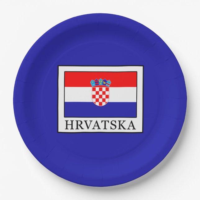 Hrvatska Paper Plates (Front)
