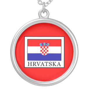 Hrvatska Silver Plated Necklace