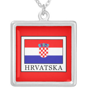 Hrvatska Silver Plated Necklace