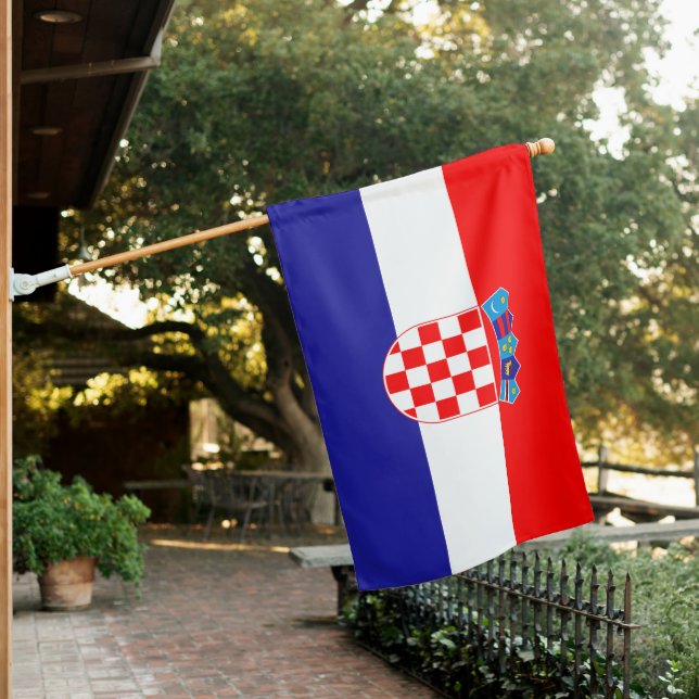 Hrvatska zastava Croatian Flag (In SItu)