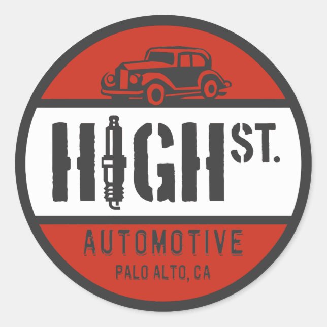 HSA Logo Classic Round Sticker (Front)