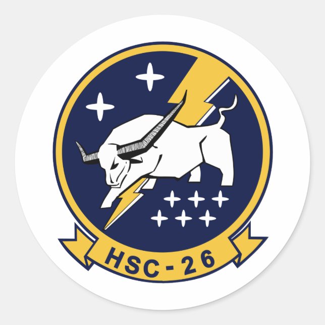 HSC-26 Chargers Classic Round Sticker (Front)