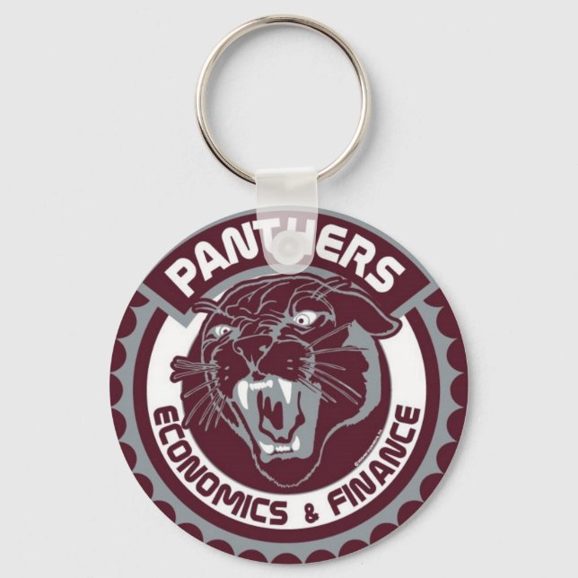 HSEF Panther Pride Basic Button Keychain (Front)