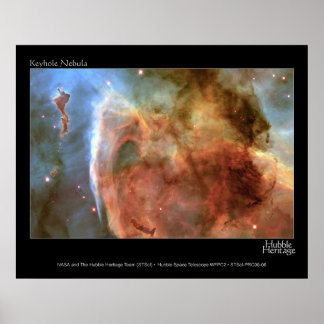 HST Keyhole Nebula Poster