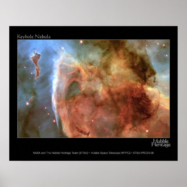 HST Keyhole Nebula Poster (Front)