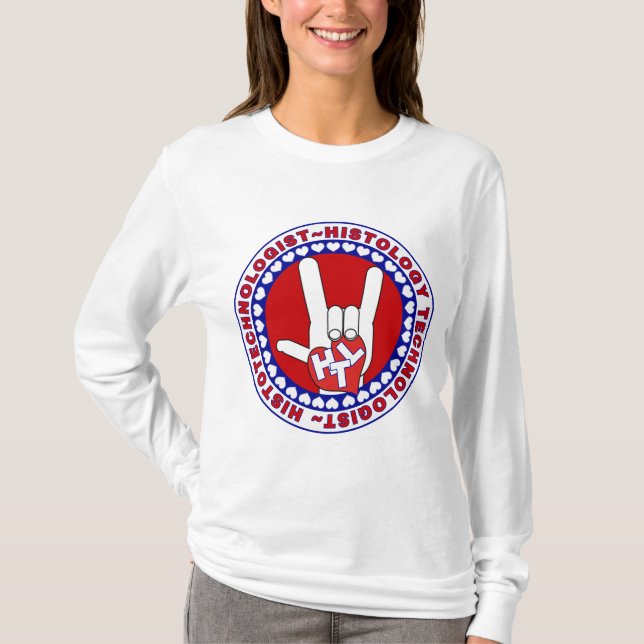 HTL HISTOTECHNOLOGIST SPECIALIST LOGO ROUND LAB T-Shirt (Front)