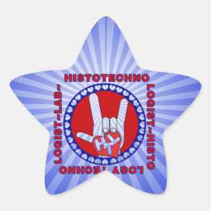 HTL HISTOTECHNOLOGIST SPECIALIST LOGO SQUARE LAB STAR STICKER