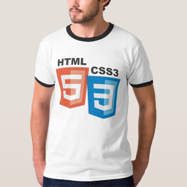 HTML5 CSS3 Logo's T-Shirt (Front)