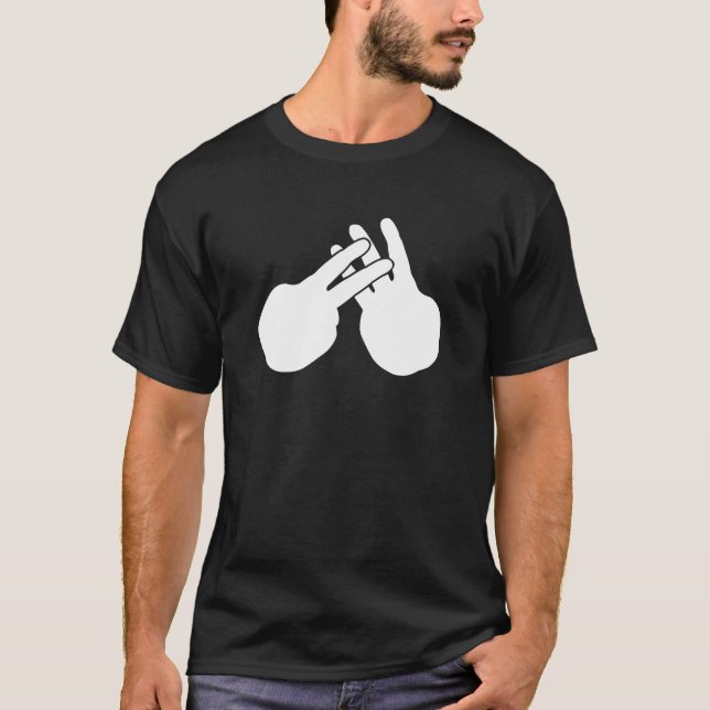 HTML5 Gang Sign - WHITE T-Shirt (Front)