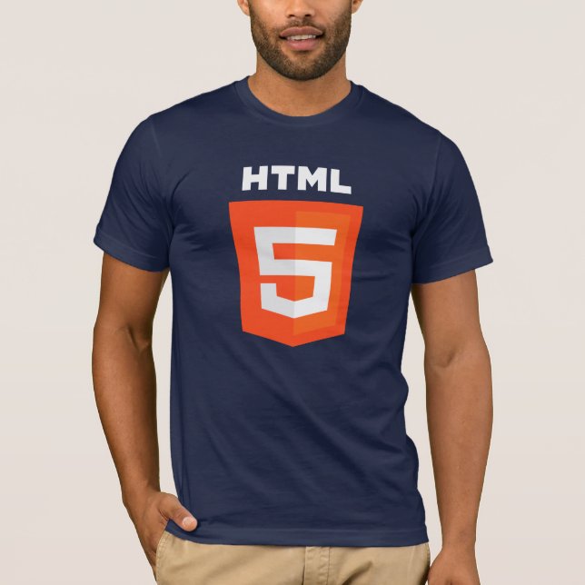 HTML5 T-shirt (On Dark T-Shirt) (Front)