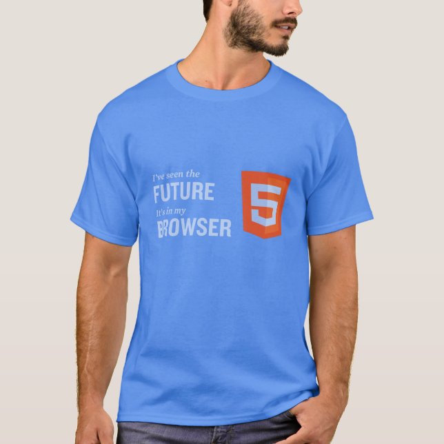 Html5 The Future Browser Tshirt 03 (Front)