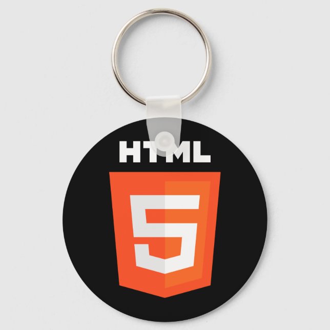 HTML 5 Logo Keychain (Front)
